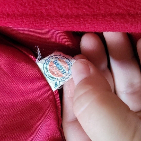 Vintage Red Wool Coat - Picture 6 of 8